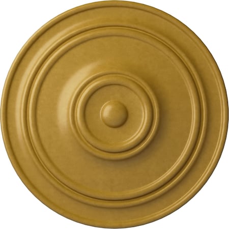 Ekena Millwork Classic Ceiling Medallion (For Canopies up to 5 1/2"), 21 7/8"OD x 2 3/8"P, Iridescent Gold CM22CLIGS
